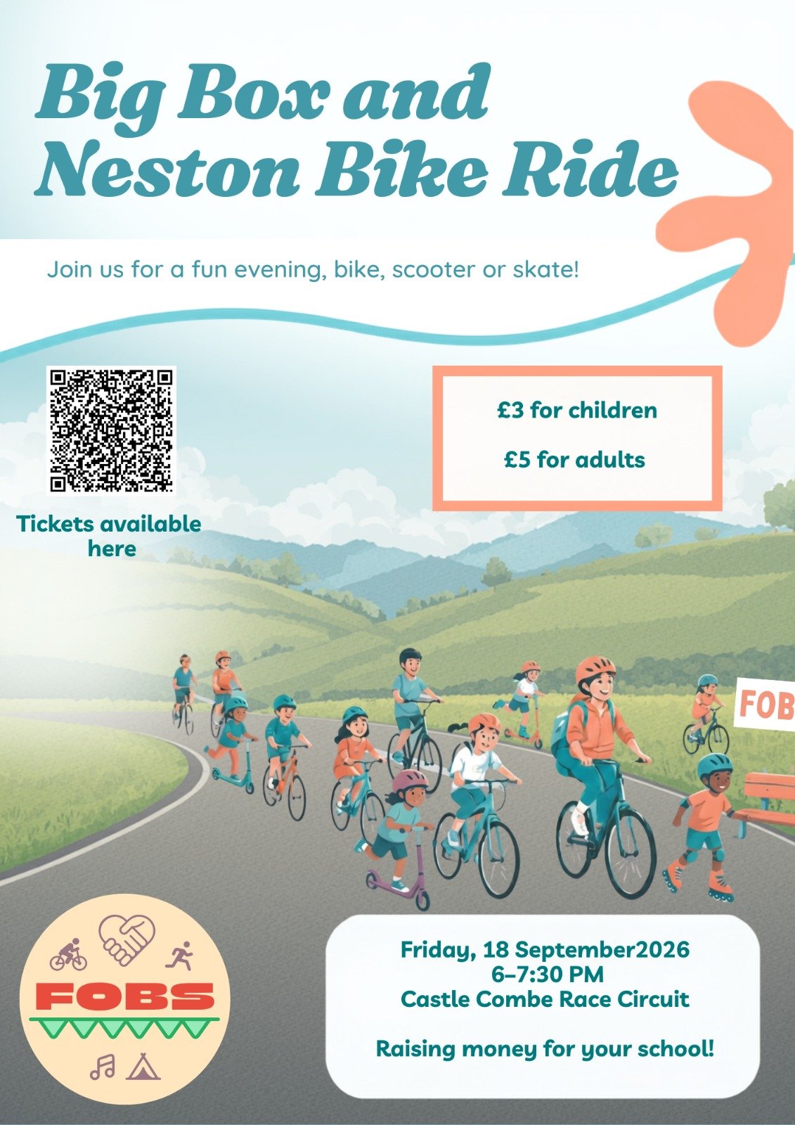 Big Box and Neston Bike Rider Poster